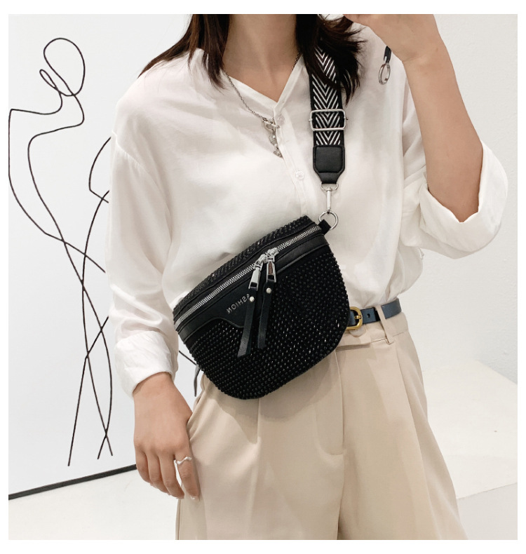 Fashion Bright Diamond Messenger Waist Bag Wholesale display picture 8