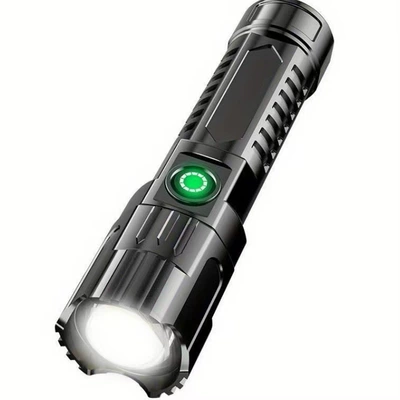 zoom flashlight, long-lasting, long-range | UV fənərlər - sd-856-1-zoomable-flashlightcolor-box-charging-cable