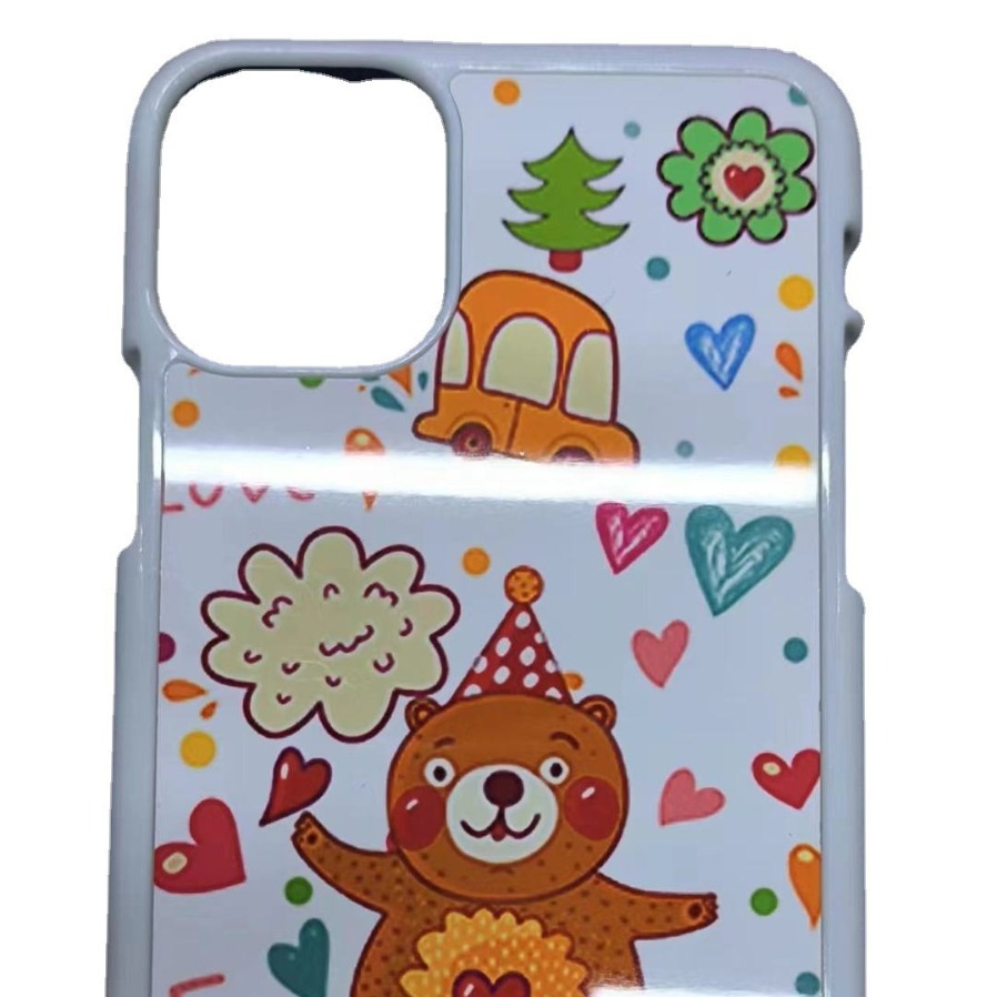 Aplicable a la caja del teléfono de la transferencia térmica de Apple 13 iPhone8 Feilin caja del teléfono duro borde teléfono caso en blanco material