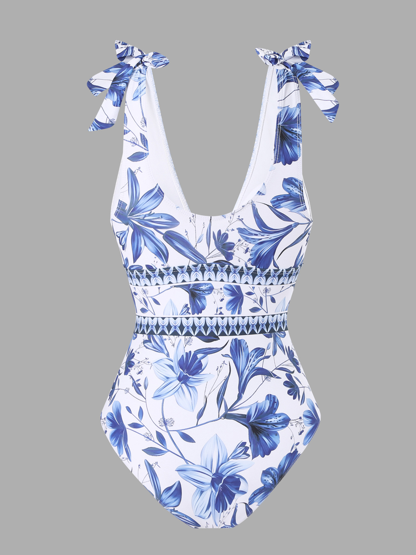 Women's Flower 2 Pieces Set One Piece Swimwear display picture 3
