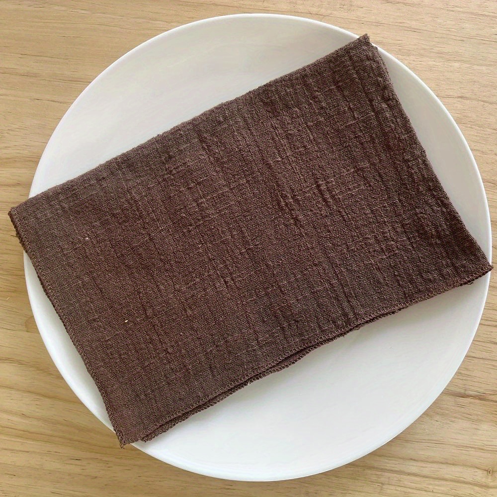 Servilletas de tela de bambú y algodón con costuras invisibles, servilletas para bodas, fiestas, manteles individuales occidentales, decoración de mesa, fabricante de servilletas de alta demanda transfronterizas.