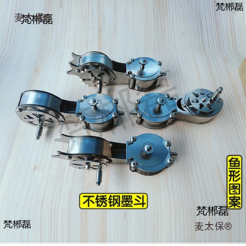 工地不锈钢墨斗耐摔耐用whj款放线家装装修建筑手摇不卡线麦太保