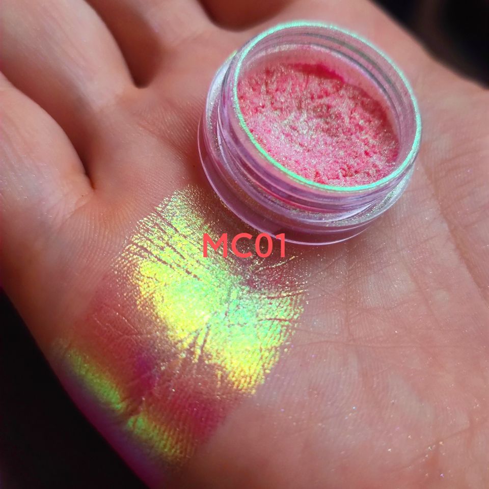跨境新品Mc幻彩高光偏光变色龙粉Candy multichrome pigment 0.2g