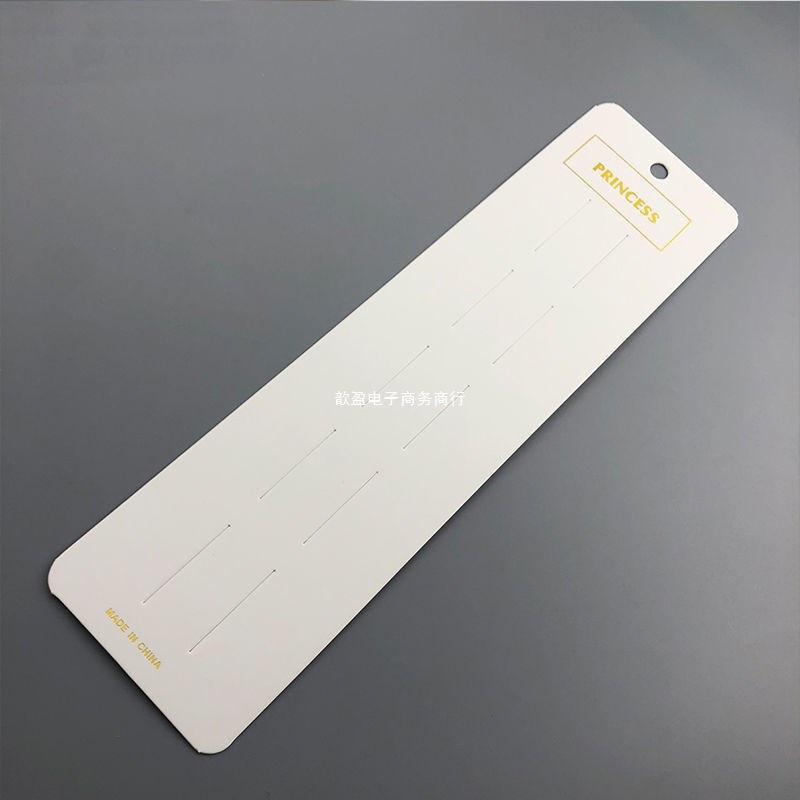 发夹卡纸发绳发夹卡片长条发夹五位卡纸发夹粉色蝴蝶纸diy手