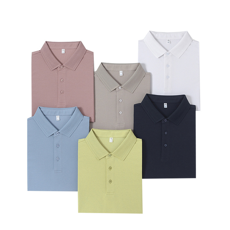 7A antibacteriano desodorante frío transfronterizo hombre ocio de negocios de manga corta polo polo ropa de trabajo personalizada