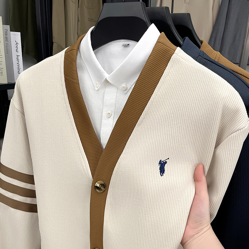 正品保罗男士外套开衫春秋季美式休闲马标卫衣男装百搭韩版上衣潮|undefined