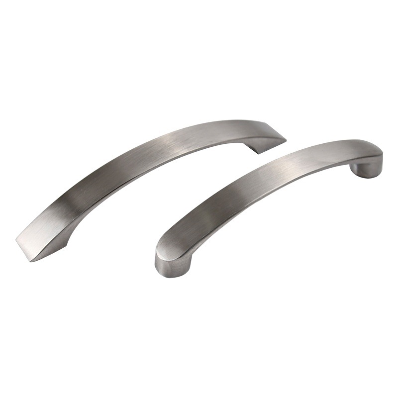 Moderno simple engrosada sólido cepillado puerta manija gabinete cajón muebles hardware aleación de aluminio manija al por mayor