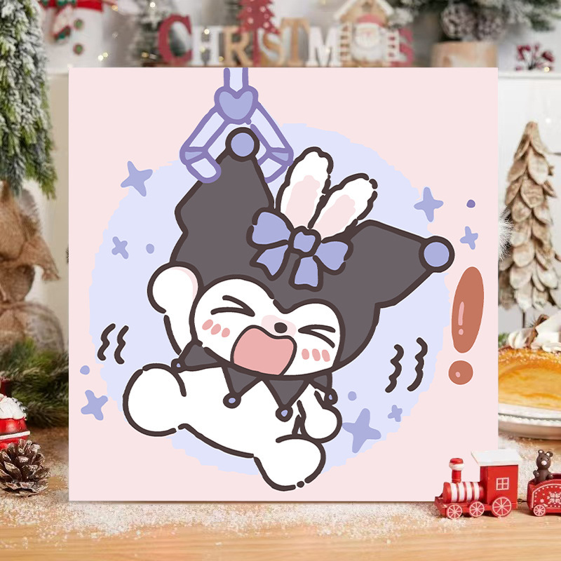 サンリオデジタル油絵 diy 手描きカラーリングクロミメロディー漫画かわいい装飾画メーカー卸売|undefined