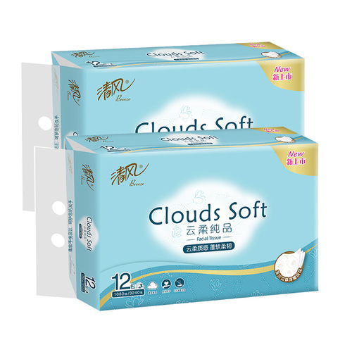 Tissue paper towel roll super tough roll paper thickened commercial toilet paper toilet paper