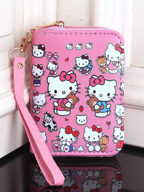 Comercio exterior transfronterizo Hello Kitty gato de dibujos animados lindo dibujos animados niños Niña estudiante titular de la tarjeta monedero