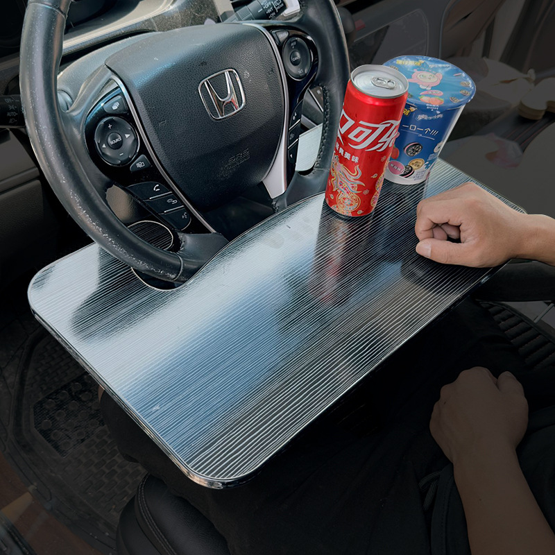 Universal Steering Wheel Table for Cars and Trucks, Portable Small Table for Eating and Working, Multifunctional Dining Table and Rest Stand