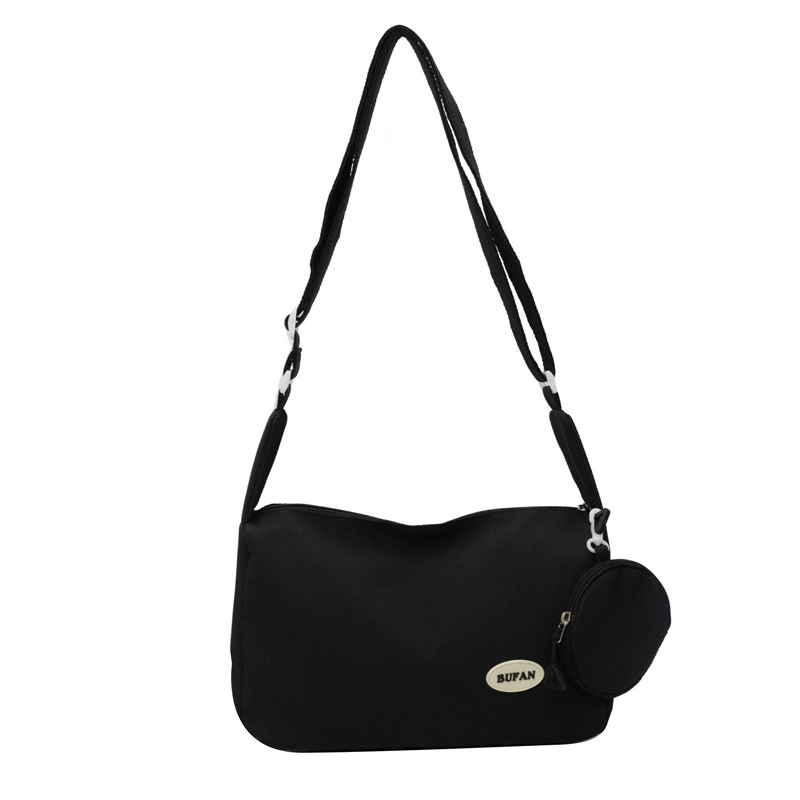 One‑shoulder bag, capacious casual shoulder bag, adjustable strap, zip side pocket