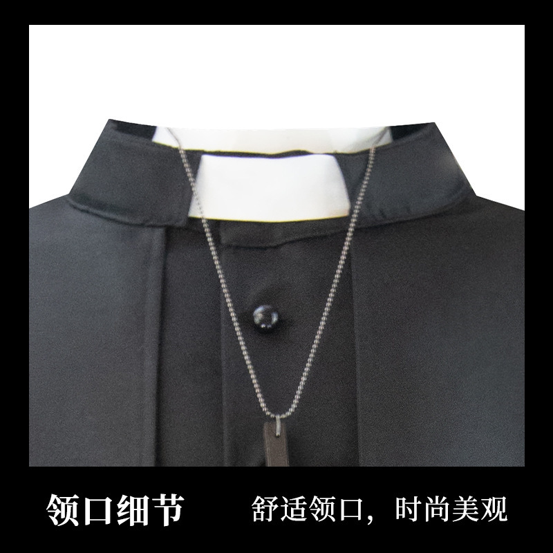 中世神父cos服ゴッドファーザーセットハロウィーン牧師コスプレ衣装メーカー卸売り|undefined