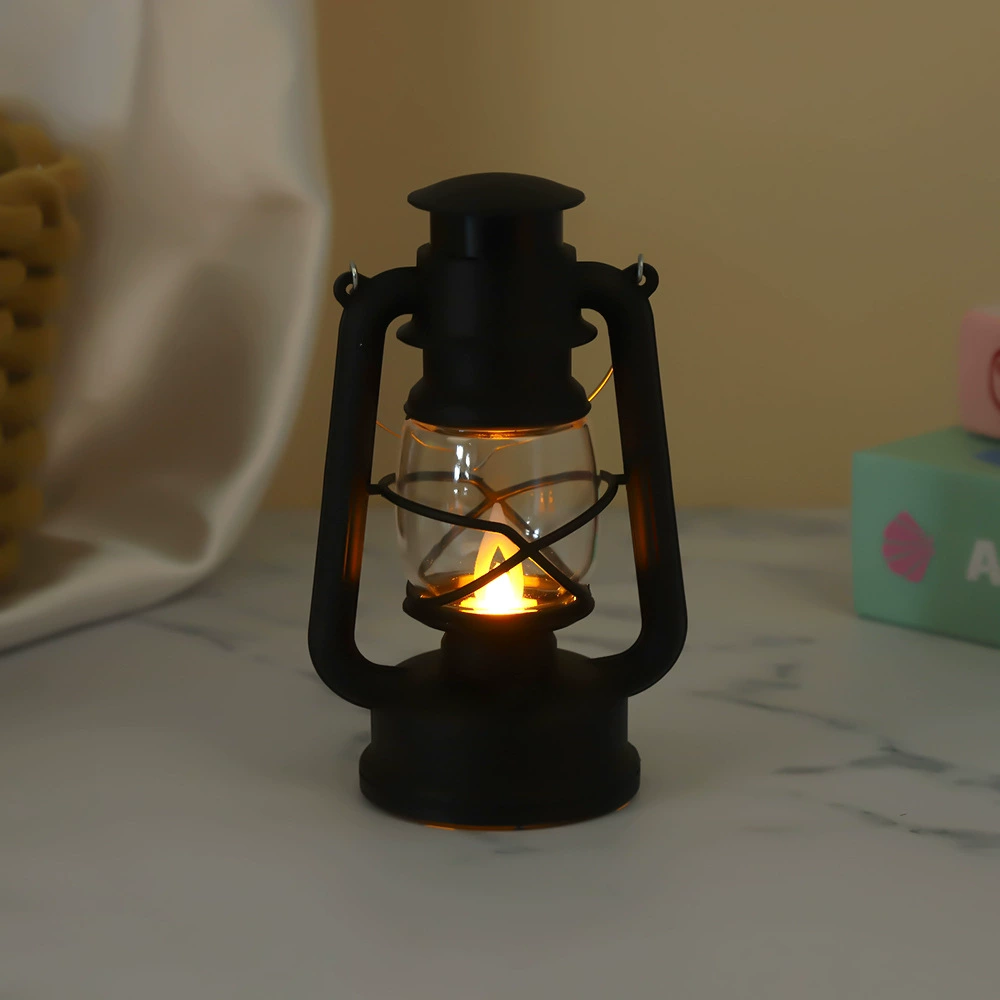 Retro small LED pony, electronic candle, night light, decorations, lights