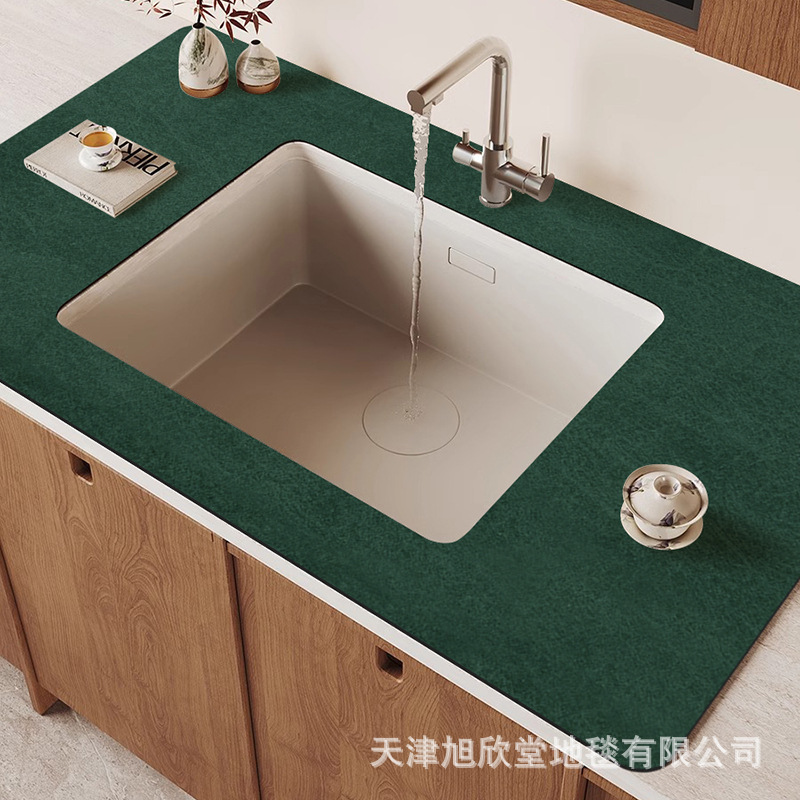 キッチンカウンタートップ排水マット蛇口シンク吸収マット浴室トイレシンク速乾性フロアマット|undefined