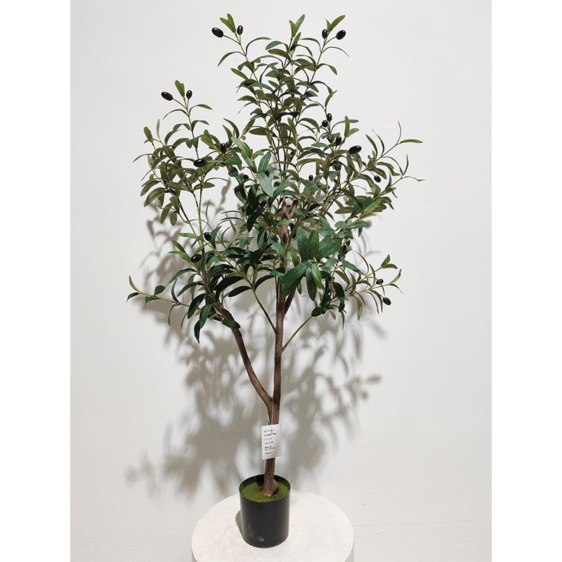 Planta Artificial en Maceta 1.2 m de Plástico y Tela para Decoración de Interiores
