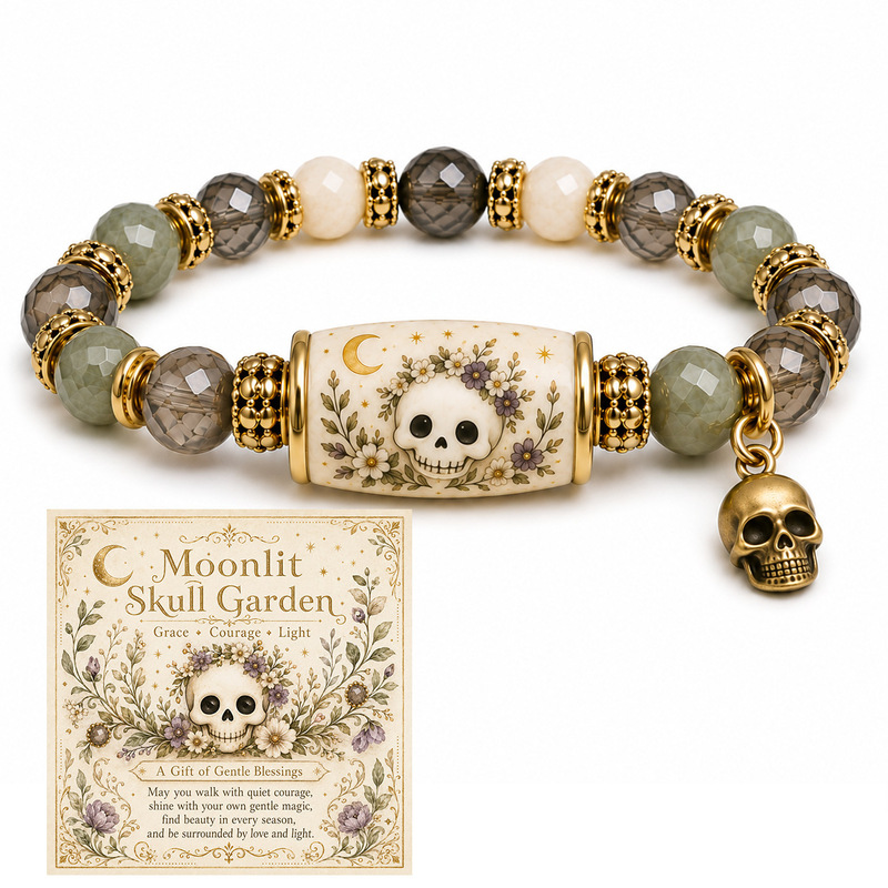 Cross-border TEMU Halloween Bracelet Ghost Black Cat Pumpkin Crystal Beaded Bracelet Holiday Gift Elastic Bracelet