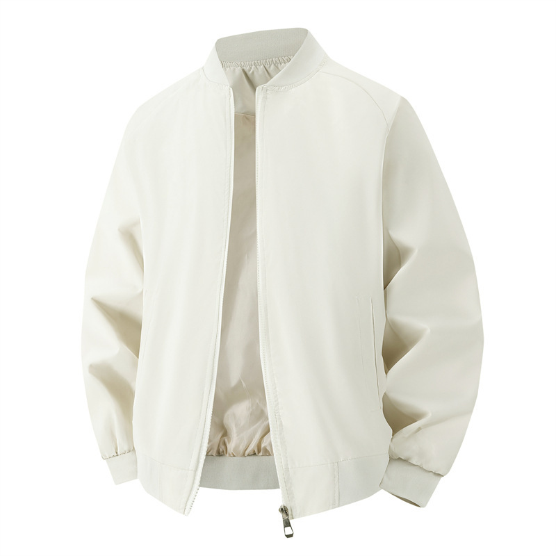 Cross-border style jacket, American retro jacket, men's solid-color baseball jacket, men's bomber jacket, men's outerwear, men's top Cross-border style jacket, American retro jacket, men's solid-color baseball jacket, men's bomber jacket, men's outerwear, men's top