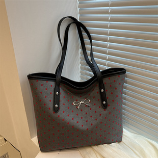 College Style Canvas Bag Women's 2024 New Fashionable South Korea Shoulder Tote Bag Casual Large Capacity Shopping Bag