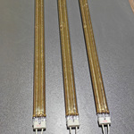 双孔镀金加热管双管半石英发热管双胞胎红外线电烤炉电加热电热