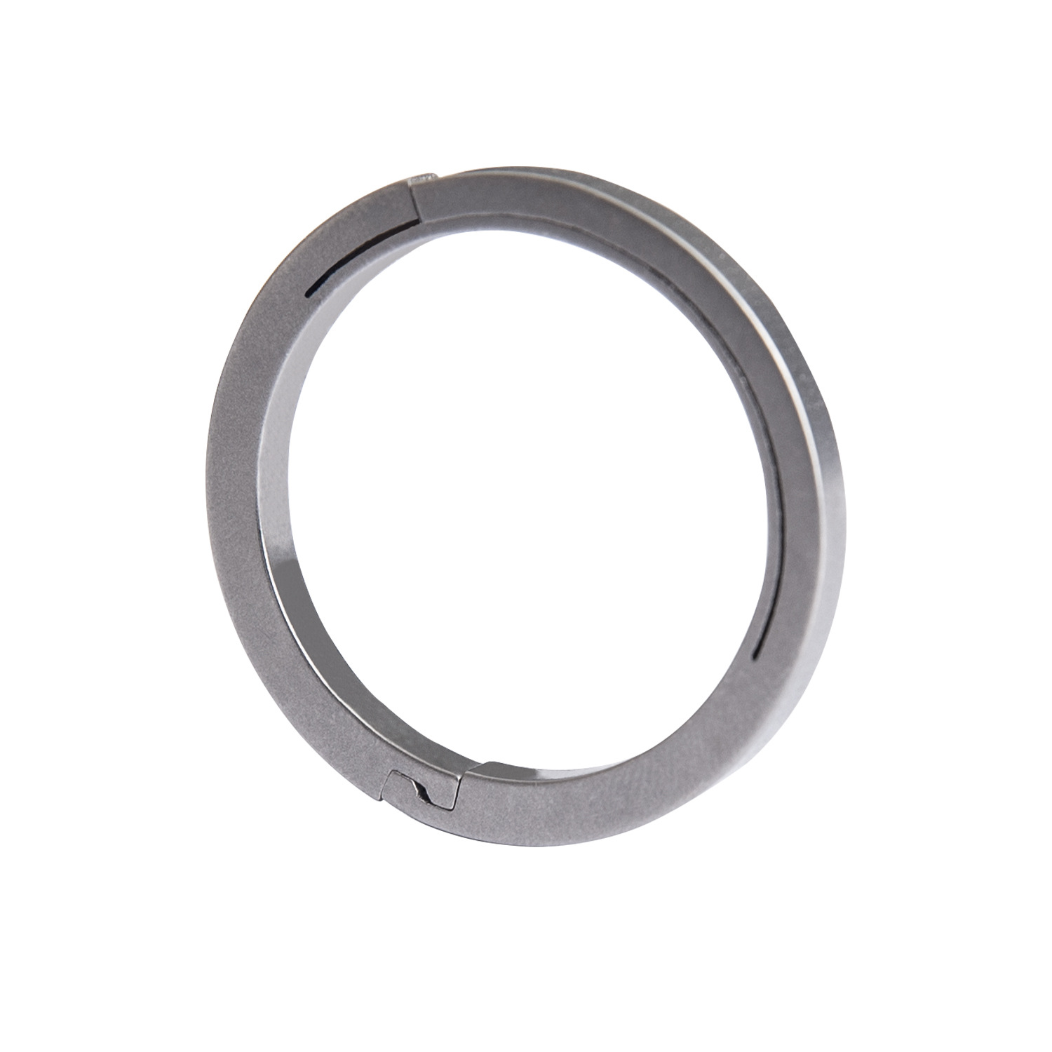 Llavero de aleación de titanio llavero redondo tamaño fino llavero simple mini hebilla