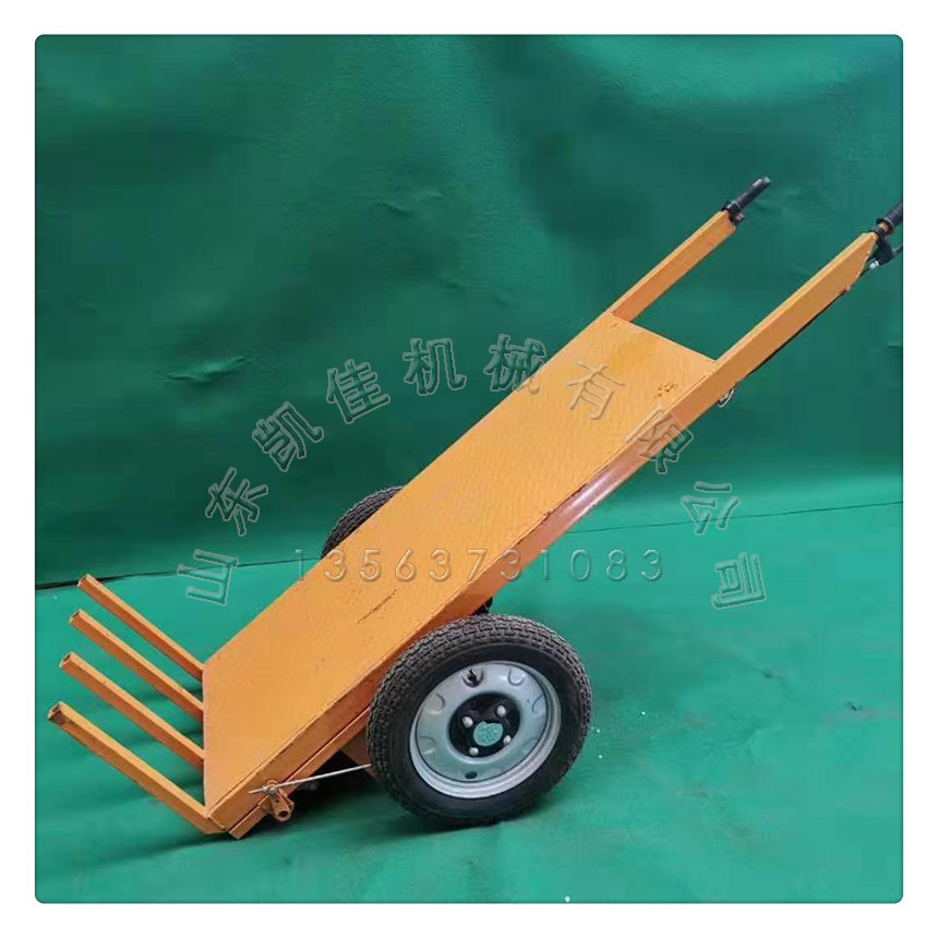 窑厂两轮运输车 手推式两轮平板车 平板两轮运输车砖厂平板三轮车