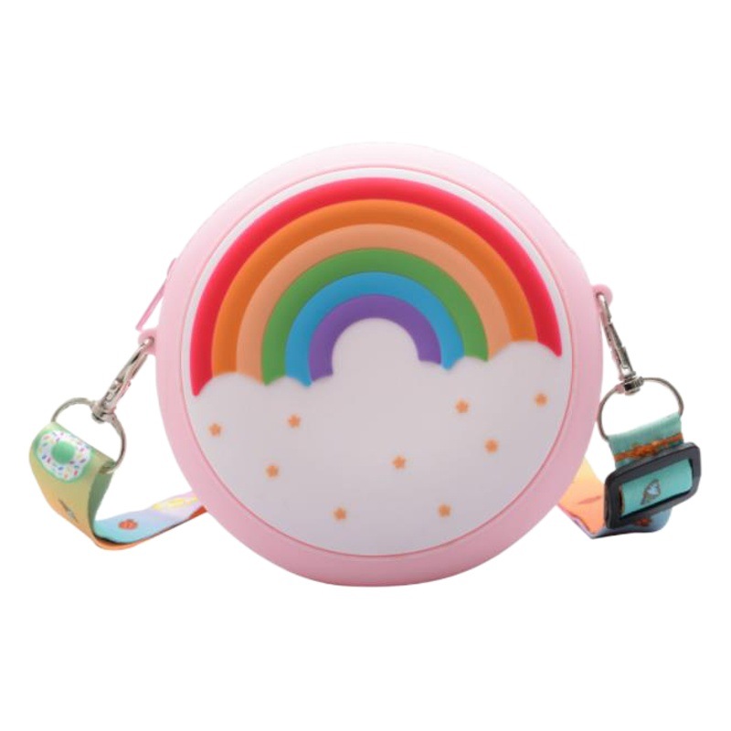 New Children's Bag New Crossbody Bag Boys and Girls Baby Rainbow Small Satchel Cute Fashion Coin Purse Trendy Factory Straight
