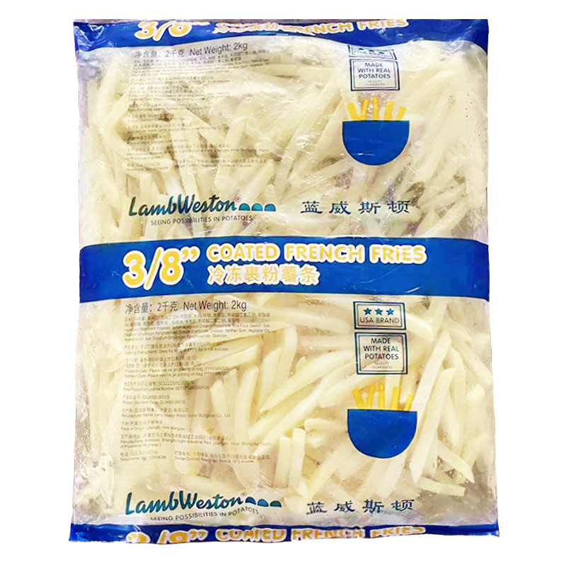 Blue Weston Extra Crispy Breaded Potatoes 3/8 Thick Potatoes 2kg No Sauce
