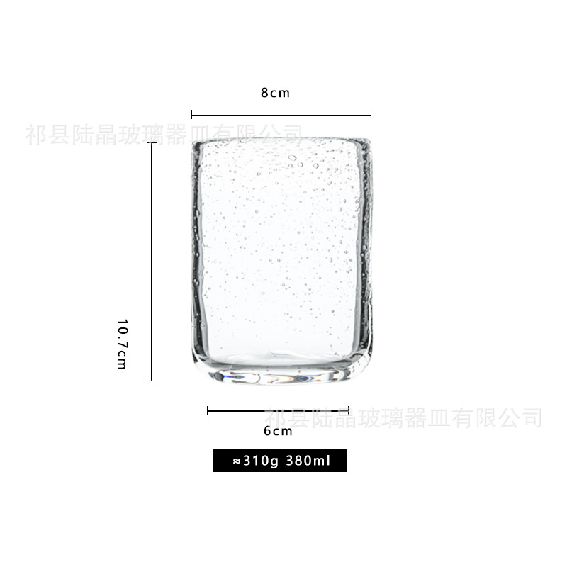 Ahumado gris burbuja boca taza cuerpo completo burbuja vidrio cueva taza recta vidrio boca taza hogar vidrio taza de agua