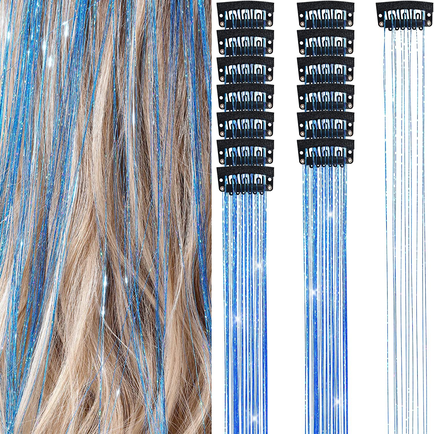 Women's Elegant Sweet Casual Domestic Silk Long Straight Hair Hair Tinsel display picture 13