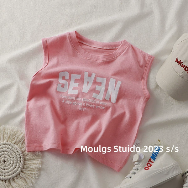 Fuchsia vest sleevless, Korean style