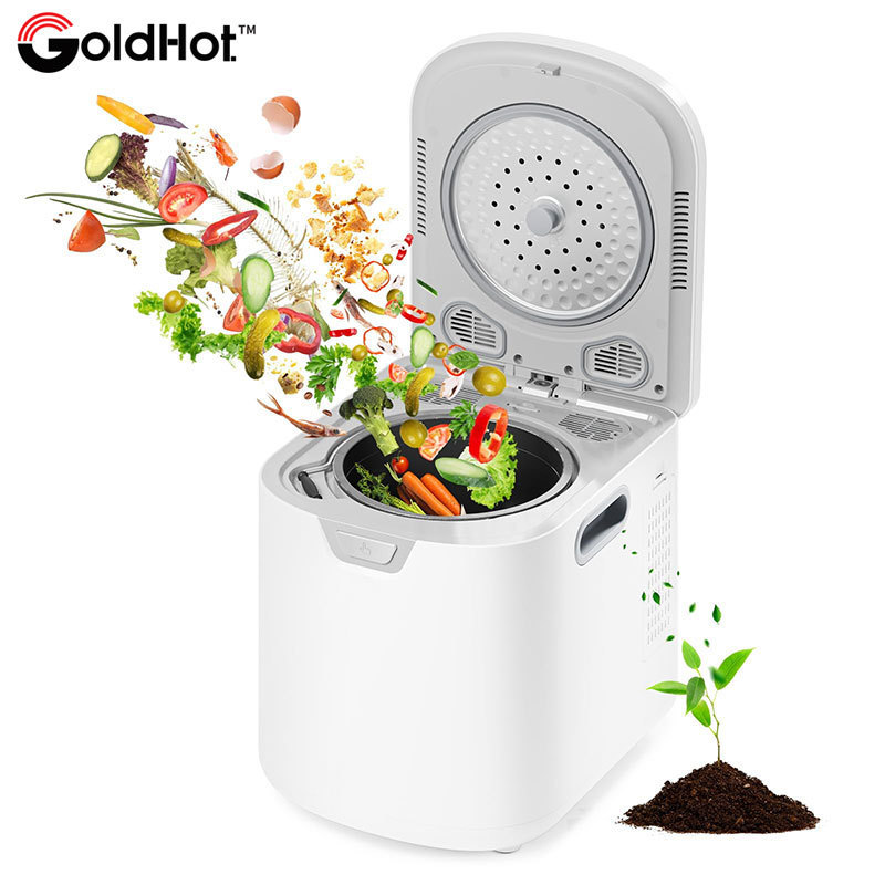 New Large-Capacity 4.2L Household Kitchen Waste Disposer, Intelligent Food Crushing and Composting Machine, Drying Kitchen Waste Machine