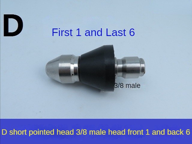 짧은 총알 빠른 삽입 전면 1 및 후면 6(3/8)