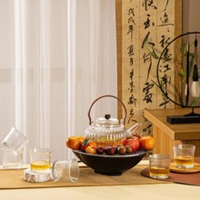 围炉煮茶家用室内煮茶炉中式套装新款煮茶器茶炉电陶炉烤火炉礼盒