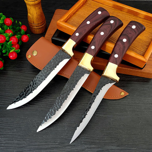 Stainless steel Bone cutter commercial copper head cutting knife meat joint butcher knife meat shaving pig meat cutting meat shaving knife