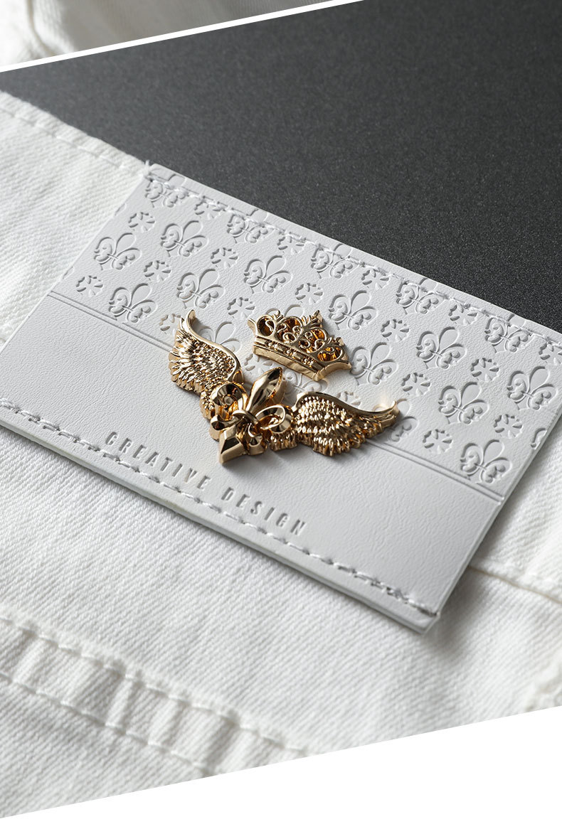 Men's High Quality Non fading and Non pilling Elastic Silk Cotton Jeans Men's Autumn Comfortable Slim Fit Small Feet_voghion.com