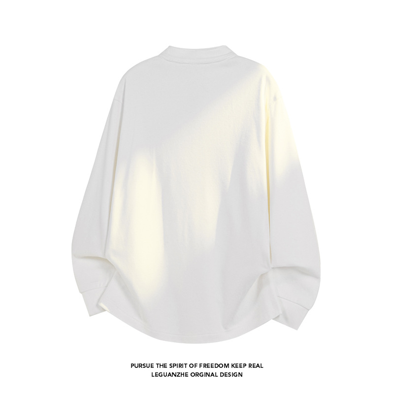 Cleanfit Deconstructed Half-zip Thermal Base S For Men, Autumn Winter Trendy Brand, Loose And Warm, Long-sleeved_voghion.com