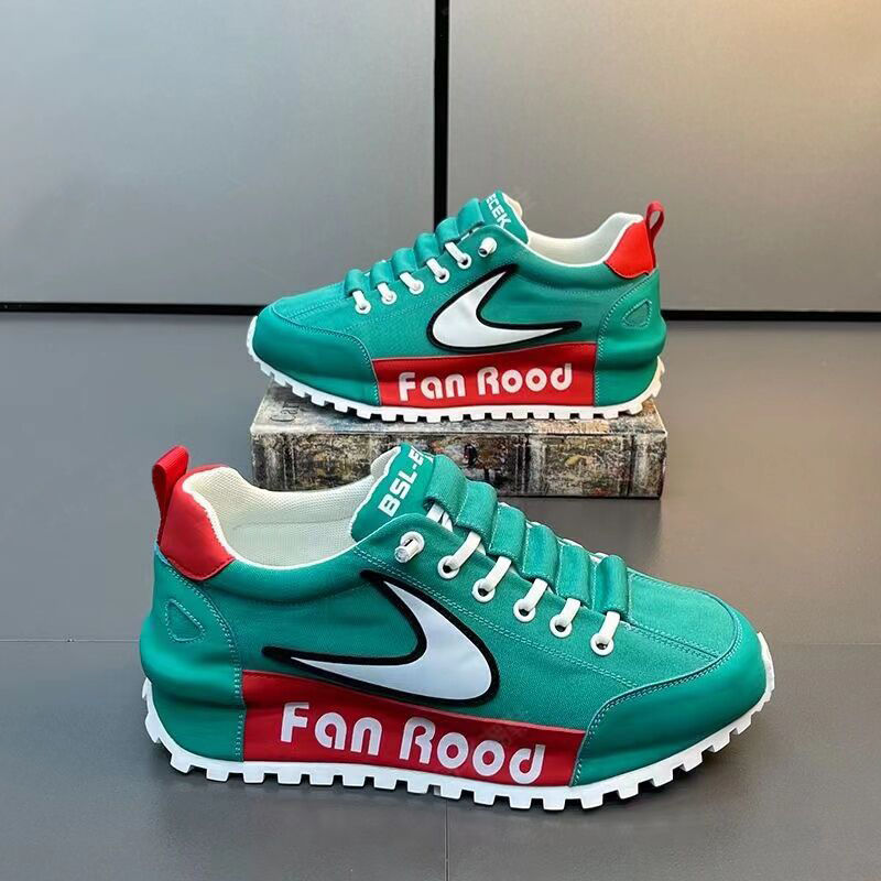 Ανδρικό νέο καλοκαιρινό ύφασμα 2024 ευέλικτο, αυξανόμενο ύψος, ανθεκτικό στη φθορά, αντιολισθητικό, μοντέρνο ανδρικό μπλοκ χρώματος_voghion.com