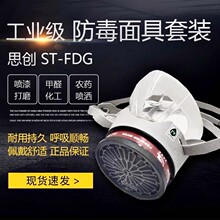 思创ST-FDX/FDG防毒面具套装含3号滤毒盒防喷漆氨气粉尘农药面罩