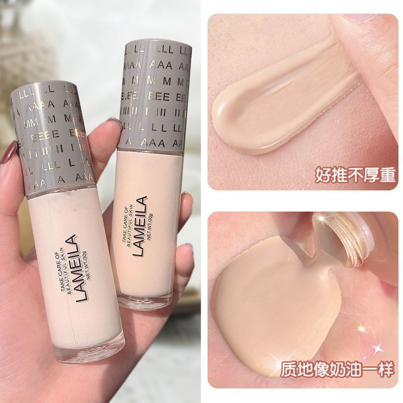 Liquid foundation wholesale long-lasting glass bottle waterproof concealer without makeup oil control skin moisturizing bb cream dry skin for men and women