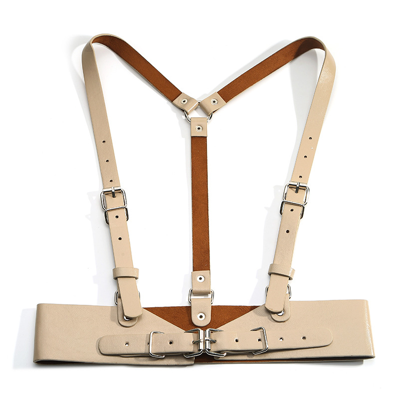 Simple Style Streetwear Solid Color Pu Leather Iron Plating Women's Corset Belts display picture 7