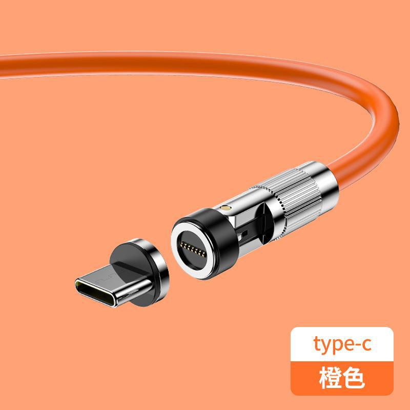 Tipo-c de carga rápido del cable de datos magnético codo de carga del cable tres-en-uno para el teléfono móvil de Apple Android