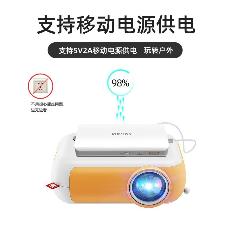 New mini A10 mobile phone with screen cross-border projector home portable outdoor support 1080p projector wholesale