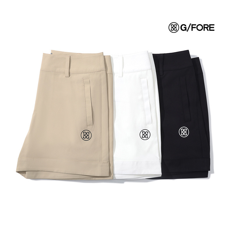 【Cross-Border】G Women's Summer Golf Shorts Woven Stretch Golf Sports Pants # 2501
