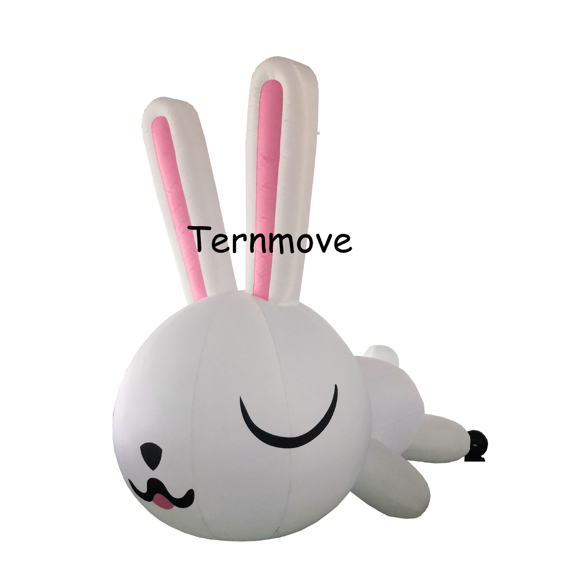 厂家直销充气灯光装饰中秋节商场活动充气兔子气模闭气月球气模