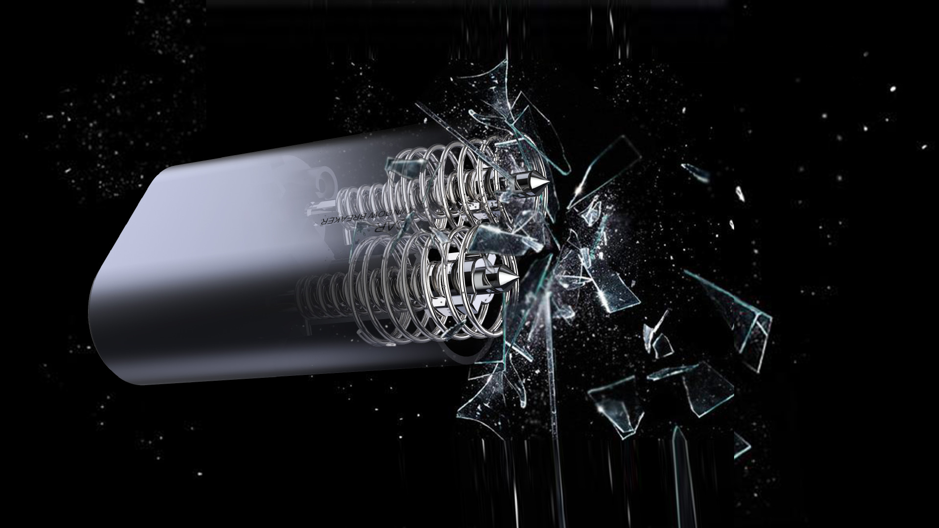 New window breaker car emergency safety hammer double needle broken window car quick escape function two-in-one tool
