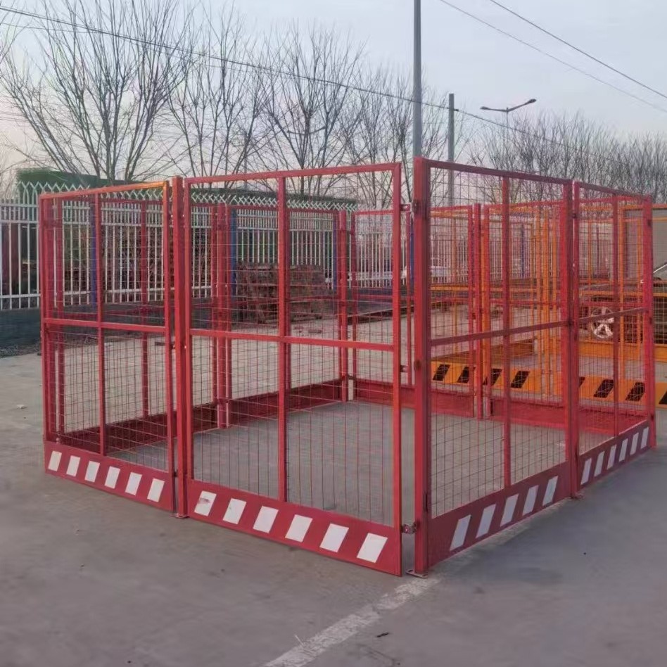 塔吊防护栏建筑工地塔吊防护组装式可移动塔吊围栏防护围挡攀爬网