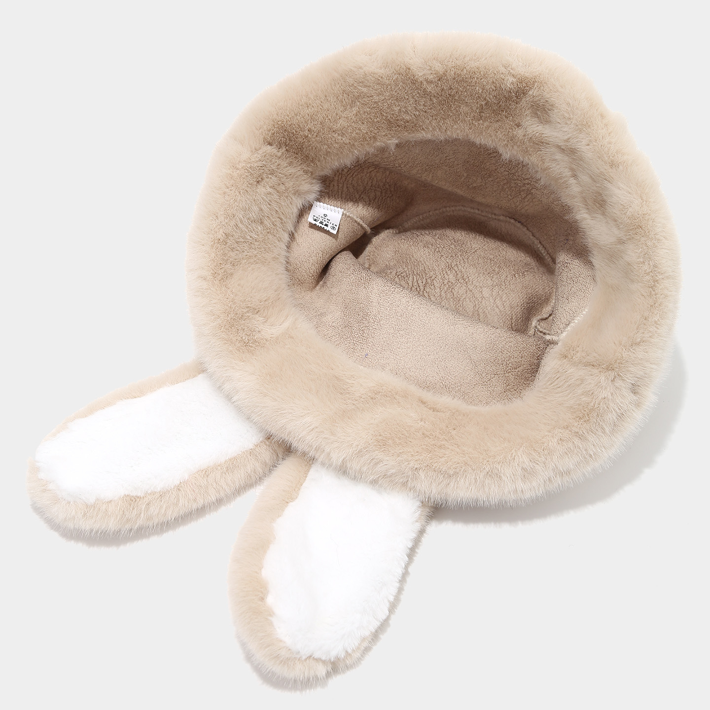 Coreano lindo orejas de conejo sombrero de pescador de marea femenina invierno al aire libre imitación de visón espeso a prueba de frío pequeño sombrero de moda fresco