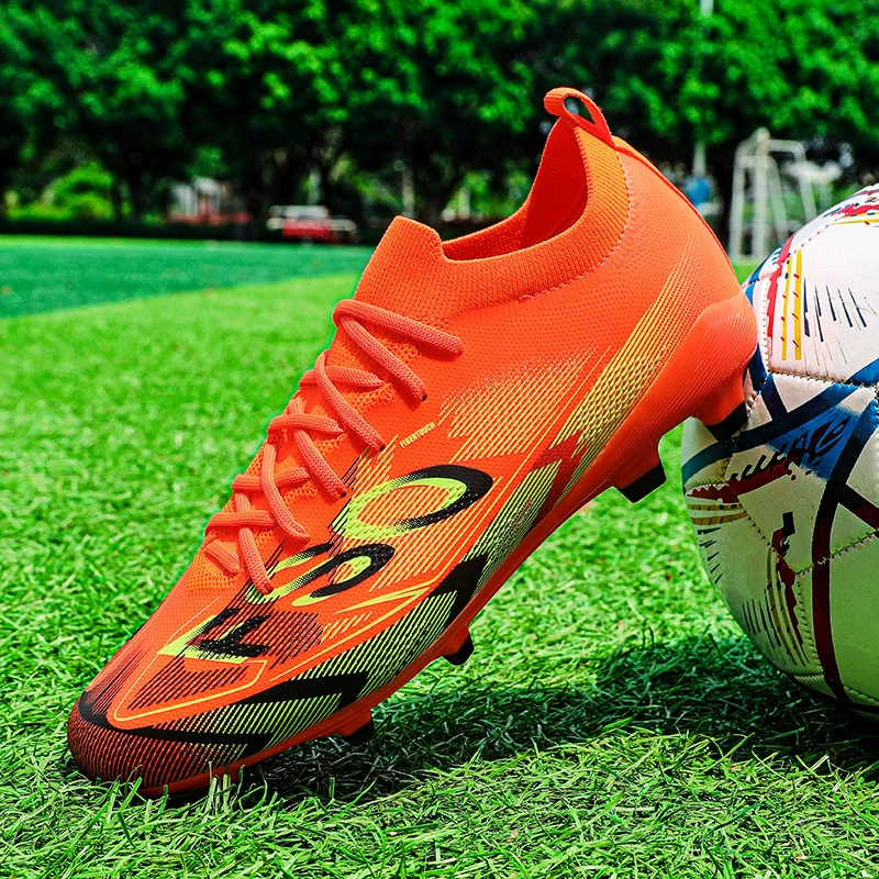 Трансграничные футбольные бутсы большого размера для детей среднего и большого размера, мужчин и женщин, подростков и студентов, длинные шипы, легкая спортивная обувь для тренировок на траве, дропшиппинг