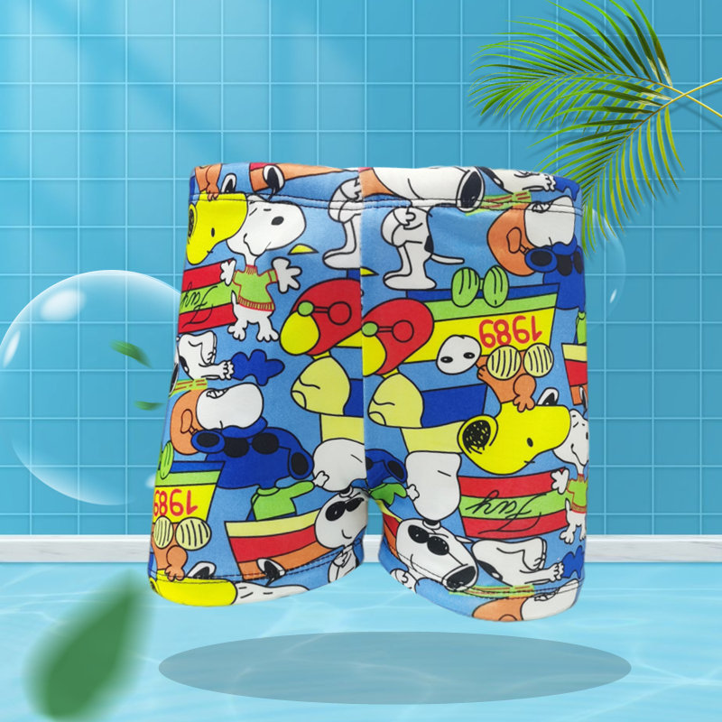 Bañador infantil niño tipo bóxer cordón ajustable diseño dibujos animados